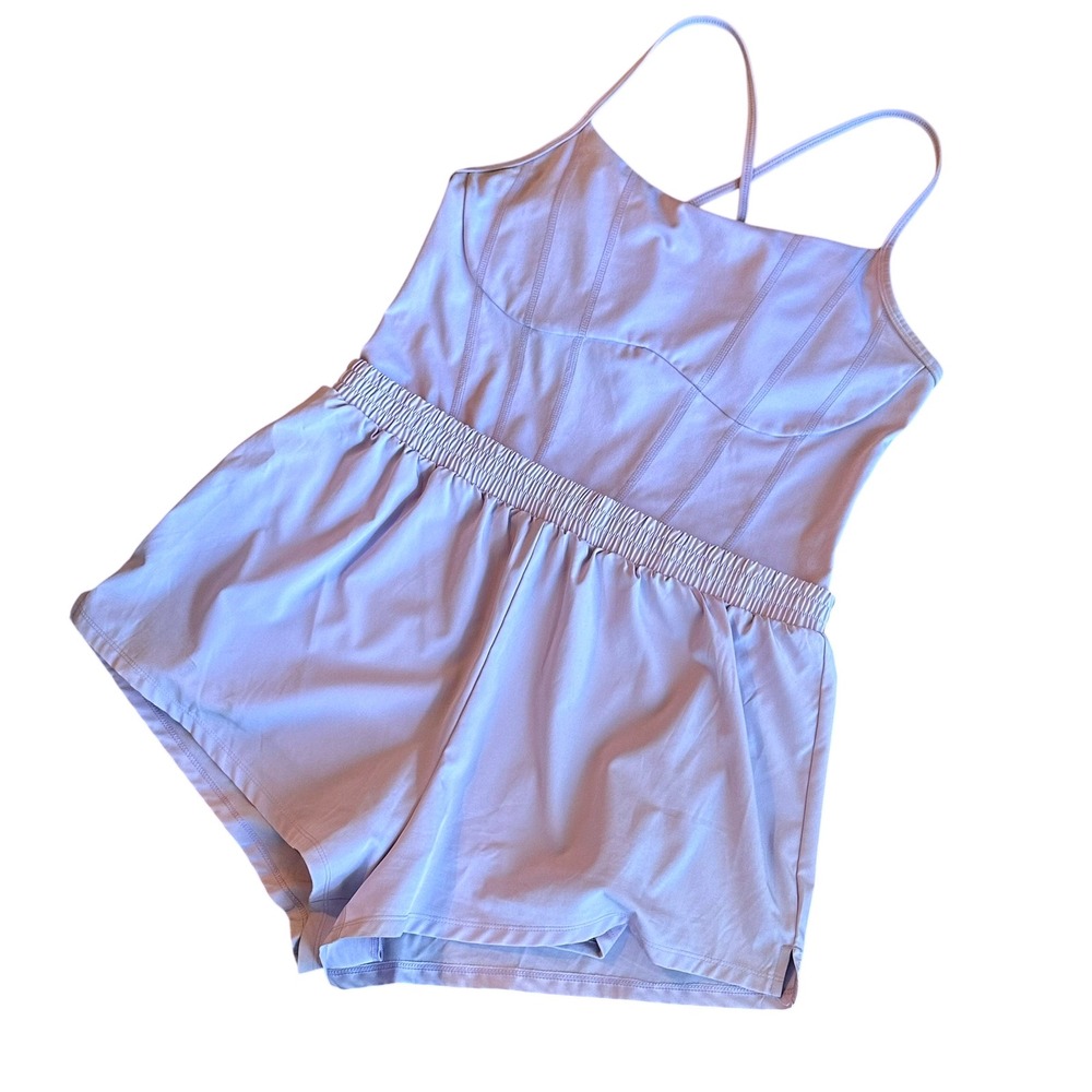 PINK Victoria's Secret Ultimate Runsie Pastel Lilac Lavender XL Corset-Inspired‎